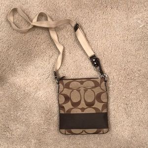 Coach crossbody with large C pattern. Like new